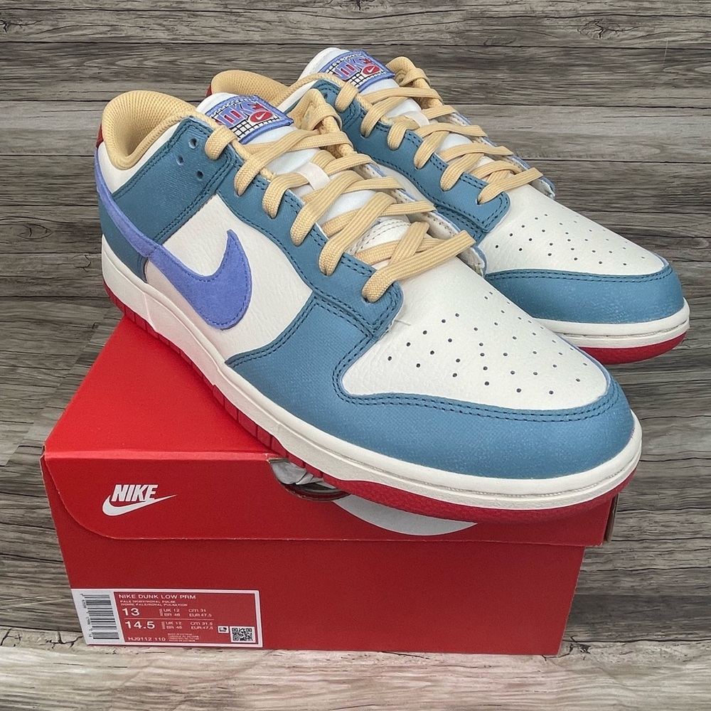 NEW Nike Dunk Low Premium Pale Ivory Blue Men's Sizes HJ9112-110 - Picture 6 of 8